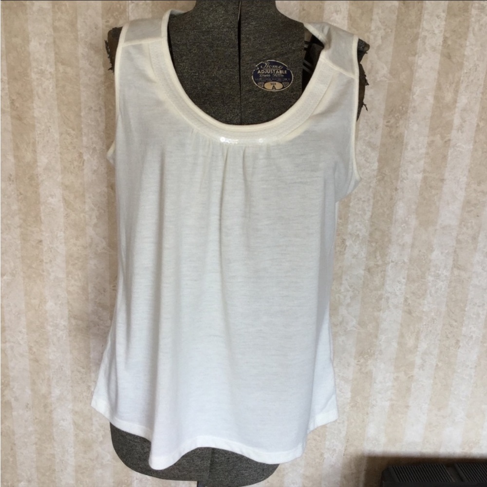 Croft & Barrow Sequin Trim Tank Top